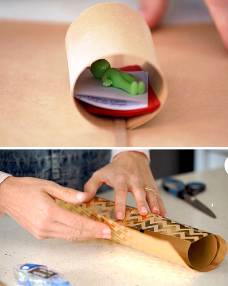 Make Christmas crackers in 7 steps