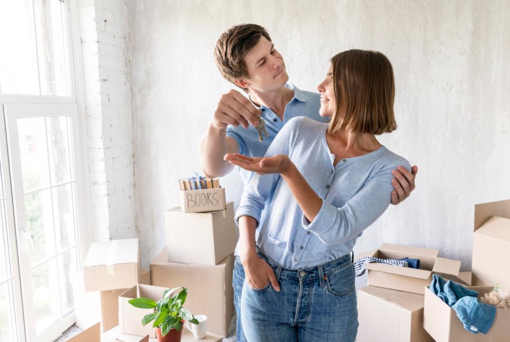 Couple With House Keys in Hand